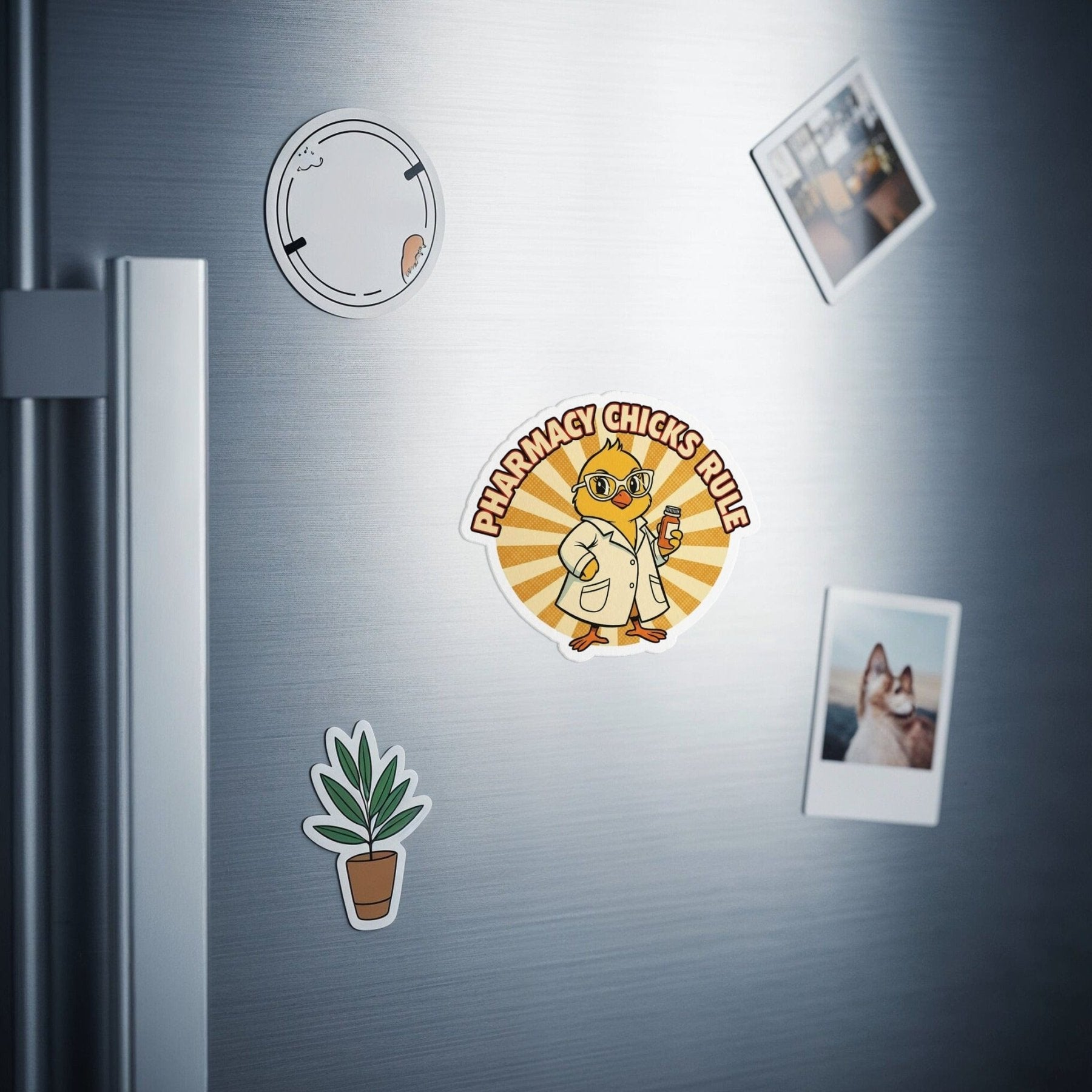 Pharmacy Chicks Rule Magnet - Adverse Reactions - Pharmacy Apparel for Pharmacists, Techs & Students