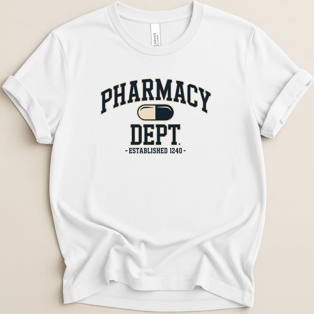 Pharmacy Dept 1240 College Tee - Adverse Reactions