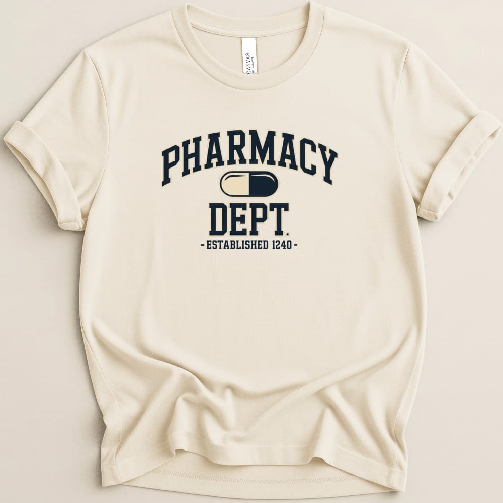 Pharmacy Dept 1240 College Tee - Adverse Reactions