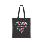 Pharmacy Heart Tote Bag - Custom Personalization - Pharmacy Apparel for Pharmacists, Techs & Students