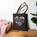 Pharmacy Heart Tote Bag - Custom Personalization - Pharmacy Apparel for Pharmacists, Techs & Students