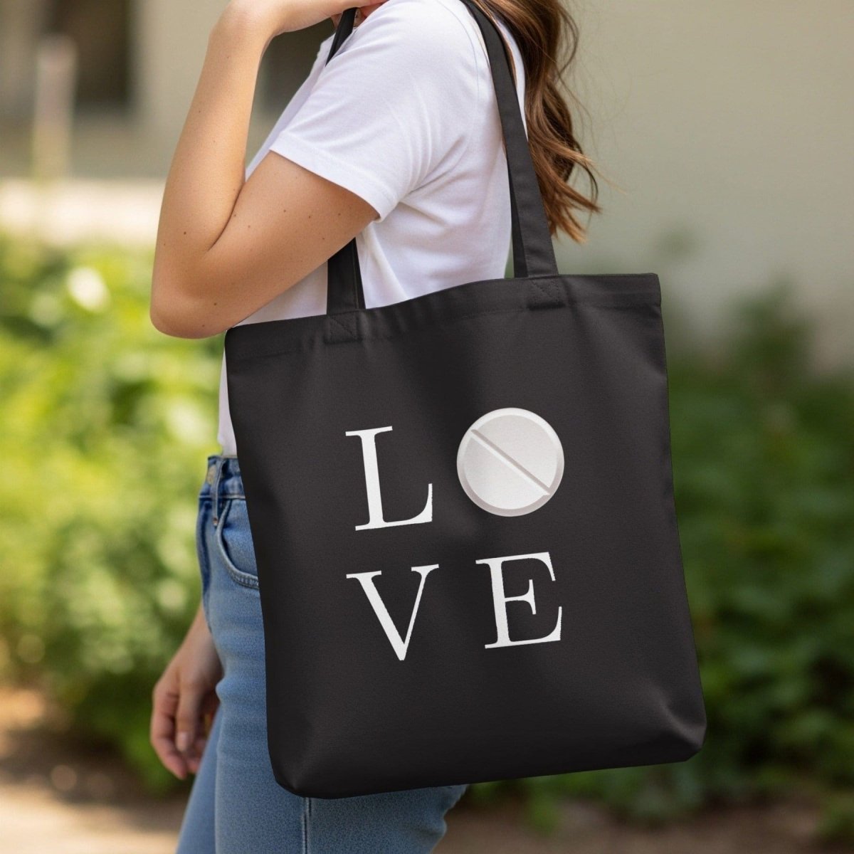 Pharmacy Love Pill Tote Bag - Adverse Reactions