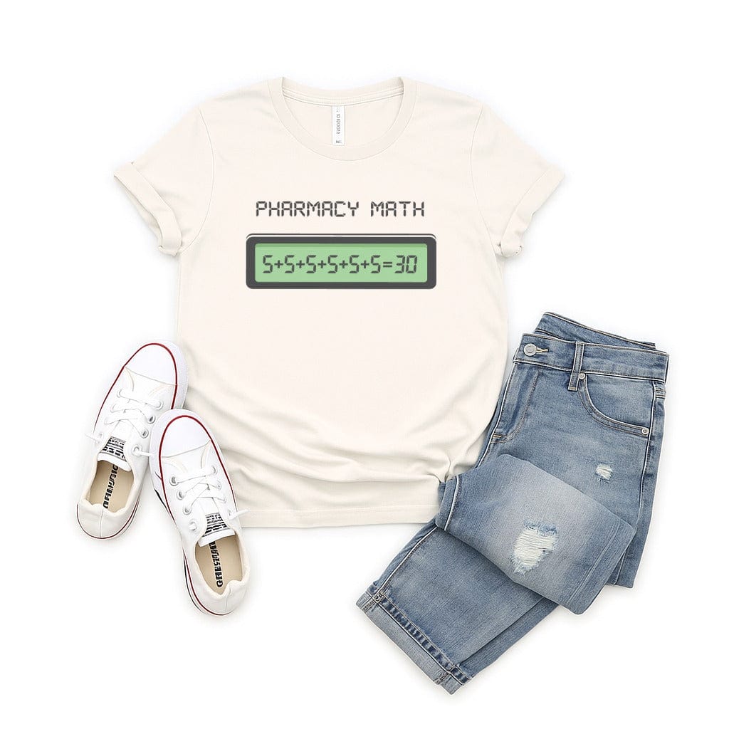 Pharmacy Math Tee - Adverse Reactions - Pharmacy Apparel for Pharmacists, Techs & Students
