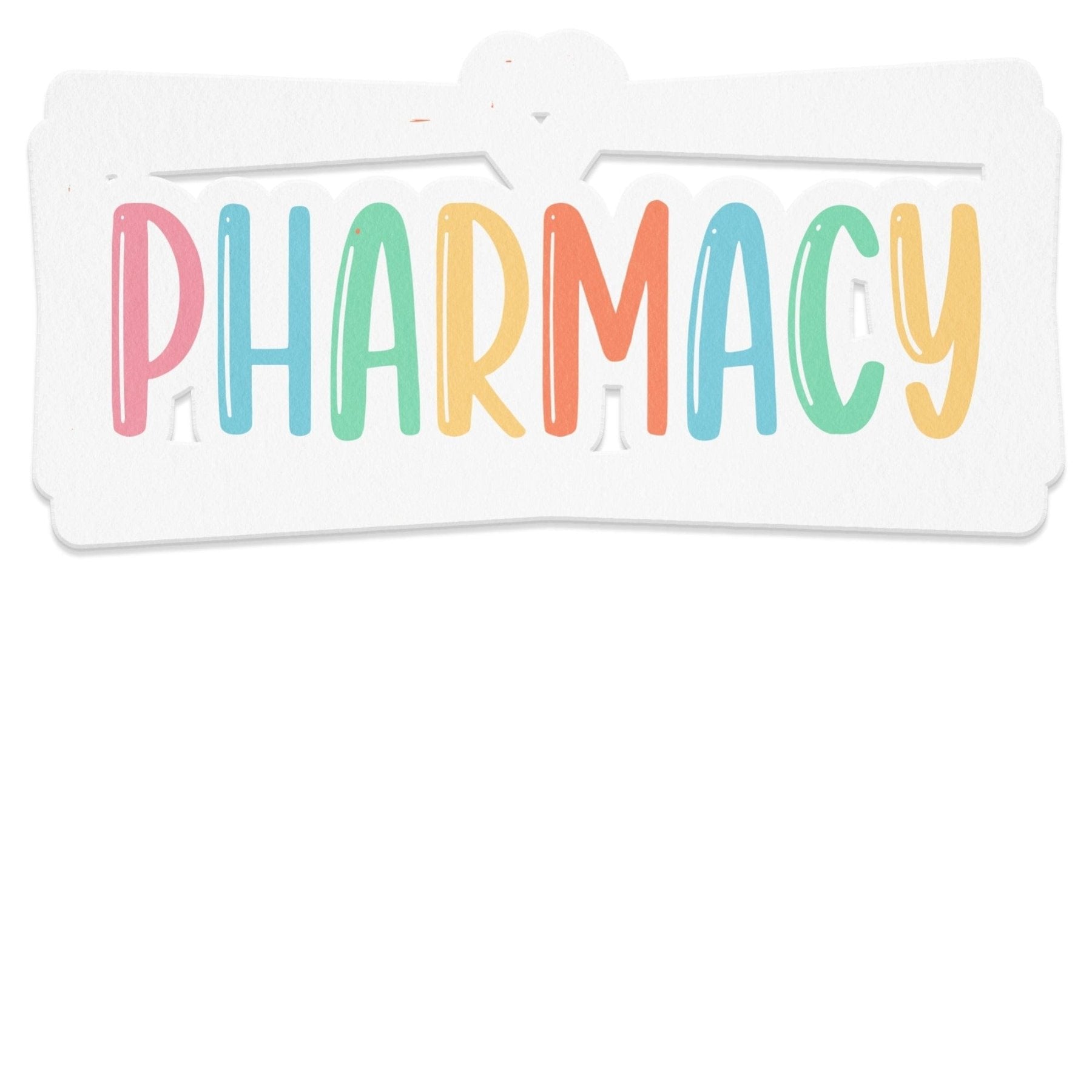Pharmacy Rainbow Lettering Magnet - Adverse Reactions