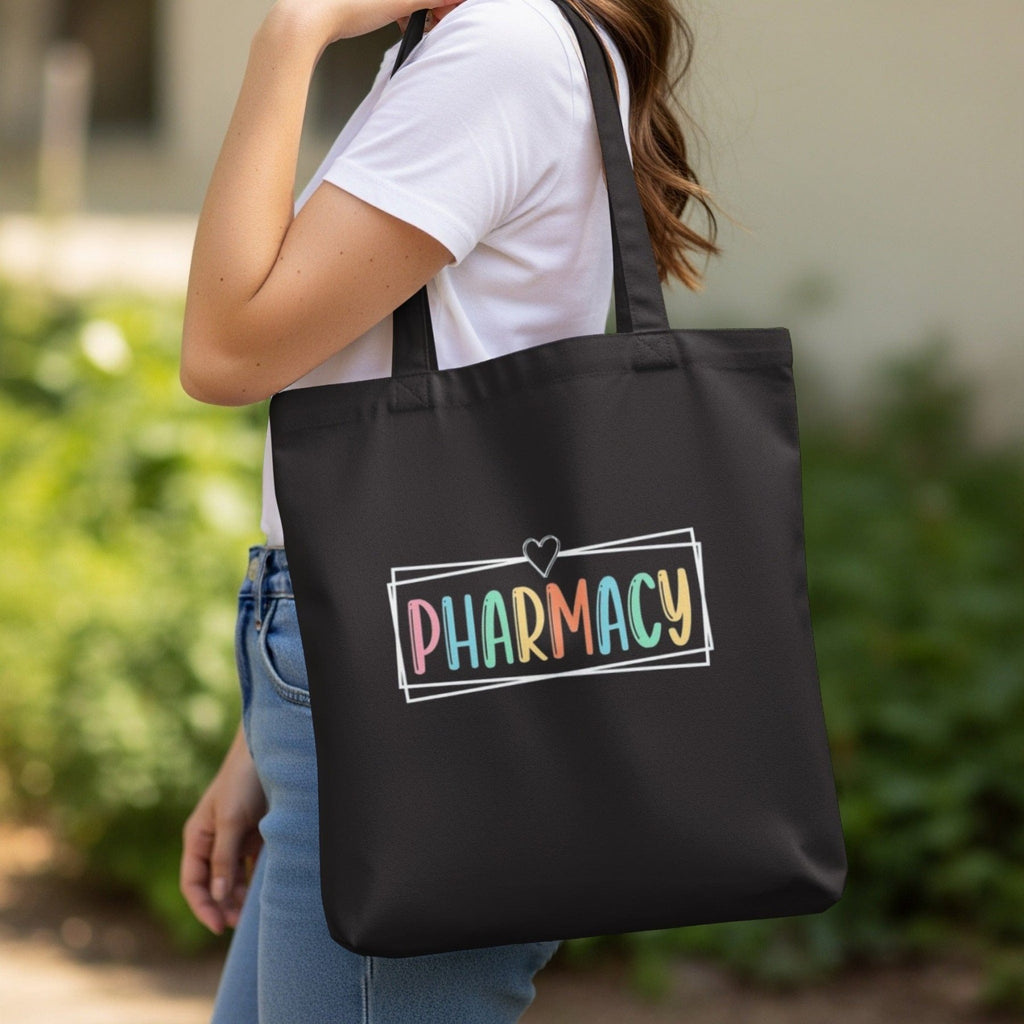 Pharmacy Rainbow Lettering Tote Bag - Adverse Reactions - Pharmacy Apparel for Pharmacists, Techs & Students