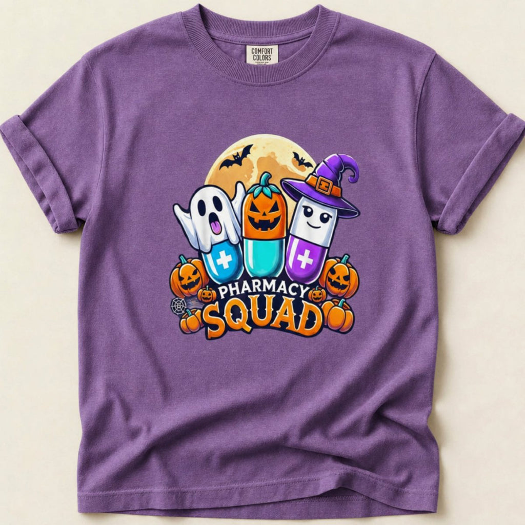 Pharmacy Squad Halloween Capsules Tee - Adverse Reactions