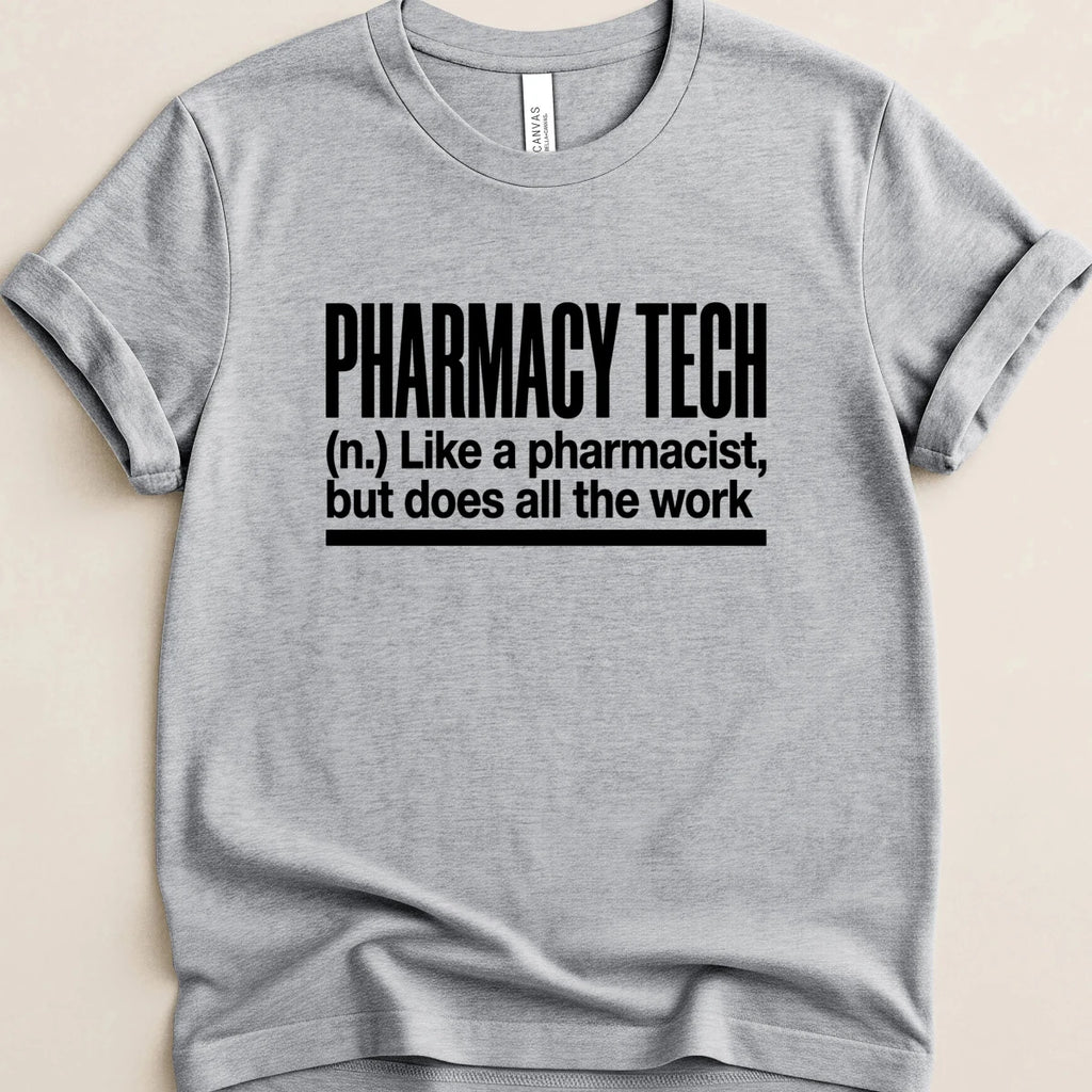 Pharmacy Tech Definition Tee - Adverse Reactions