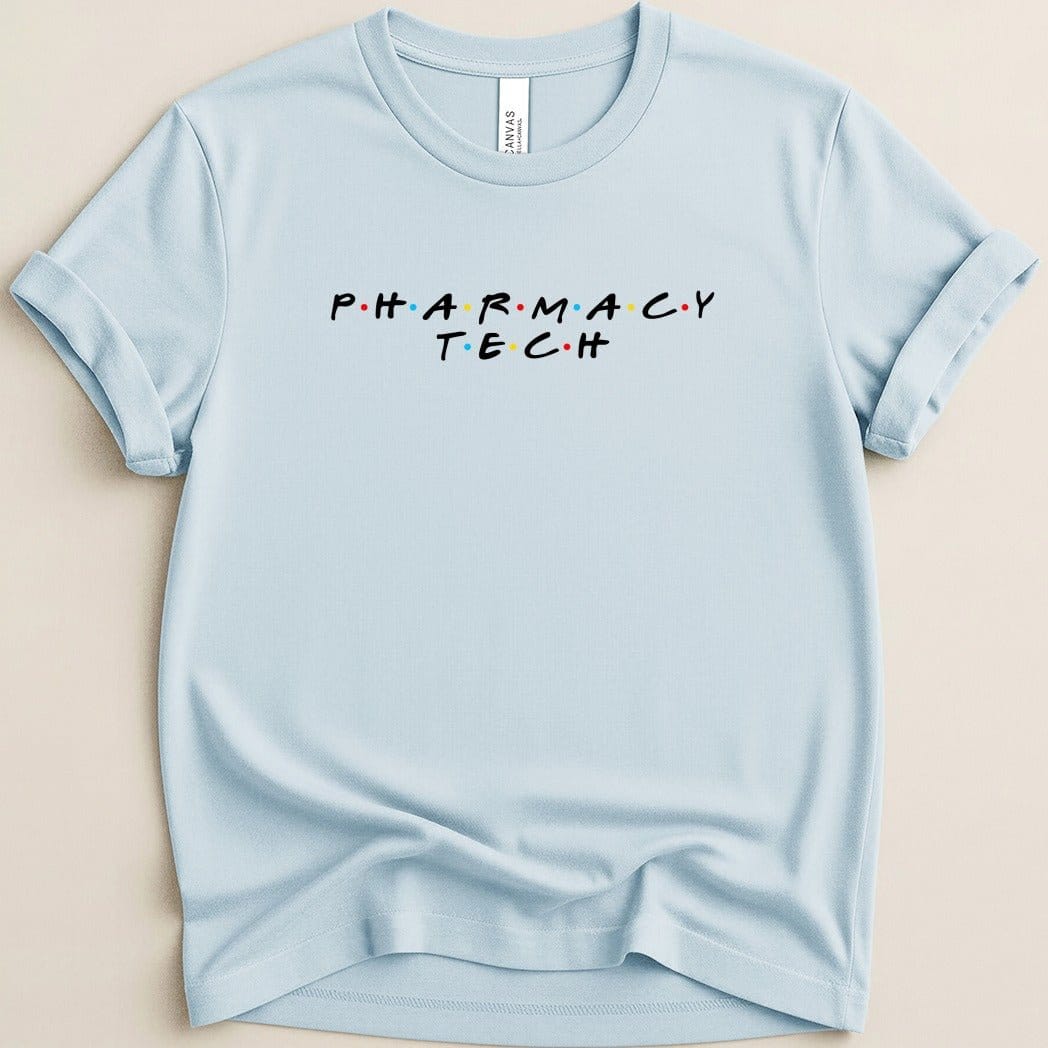 Pharmacy Tech Friends Font Tee - Adverse Reactions