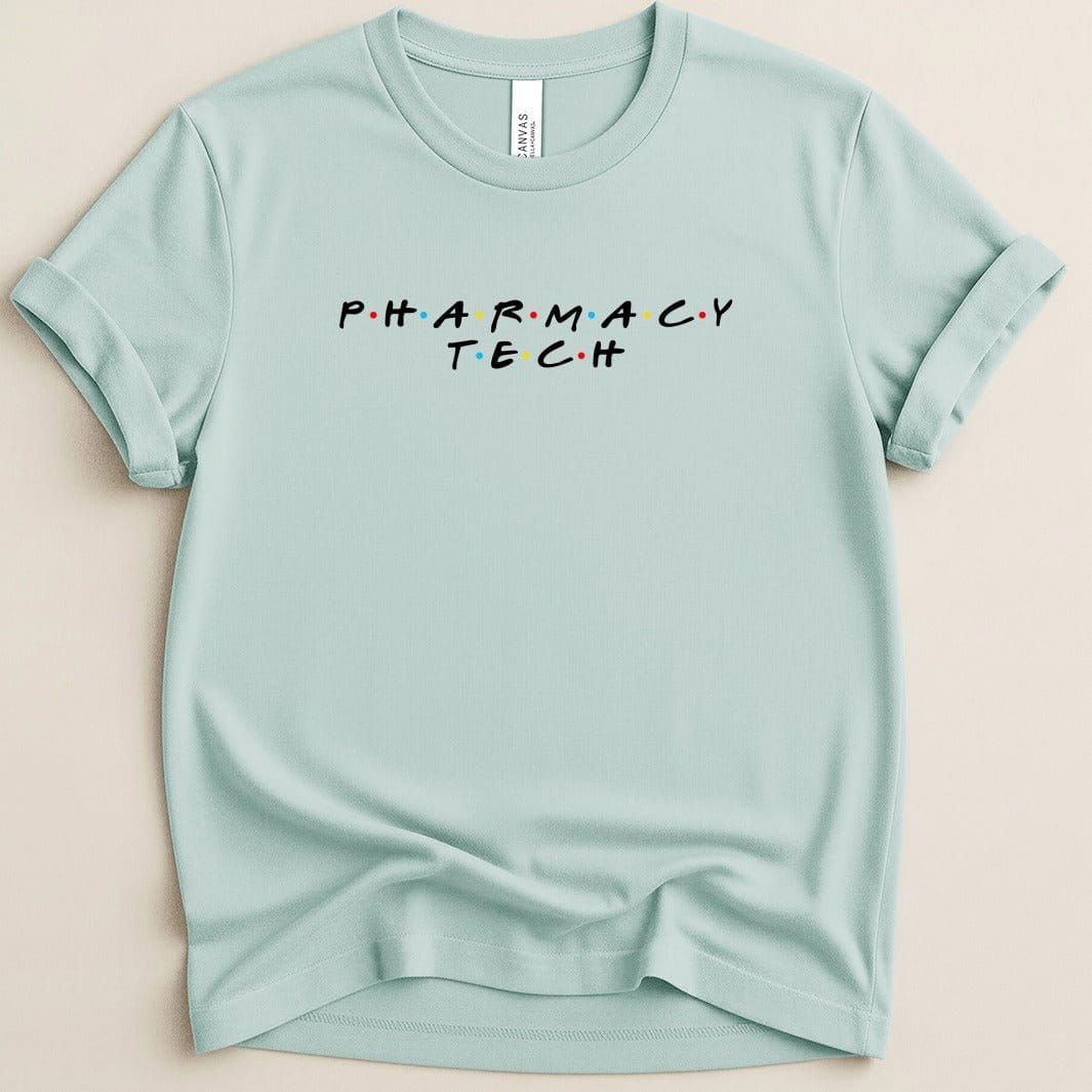 Pharmacy Tech Friends Font Tee - Adverse Reactions