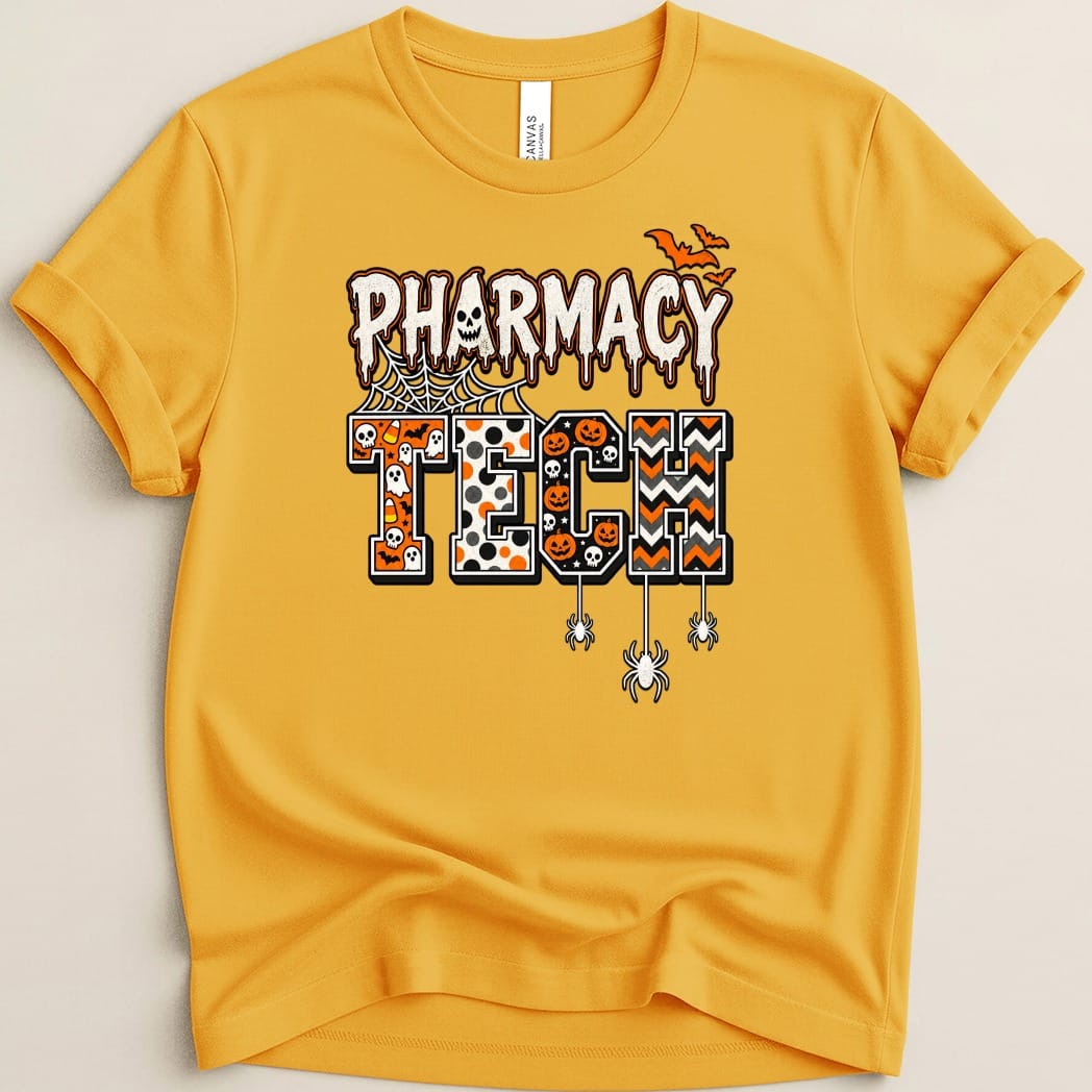 Pharmacy Tech Halloween Tee - Adverse Reactions