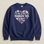 Pharmacy Tech Heart Sweatshirt & Hoodie - Adverse Reactions