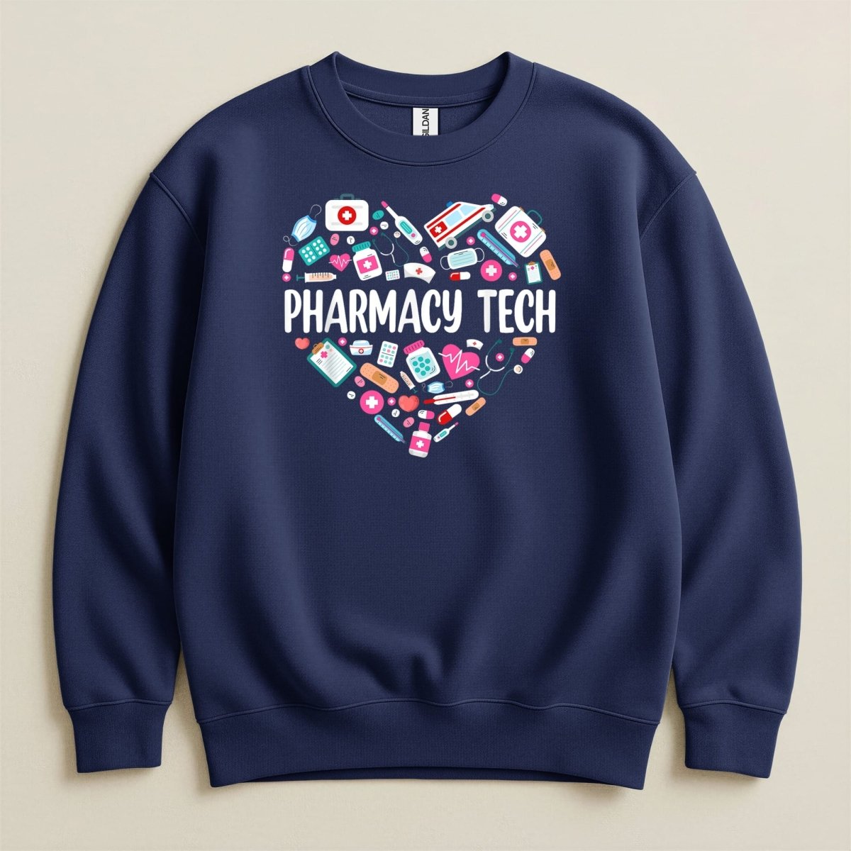 Pharmacy Tech Heart Sweatshirt & Hoodie - Adverse Reactions