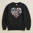 Pharmacy Tech Heart Sweatshirt & Hoodie - Adverse Reactions