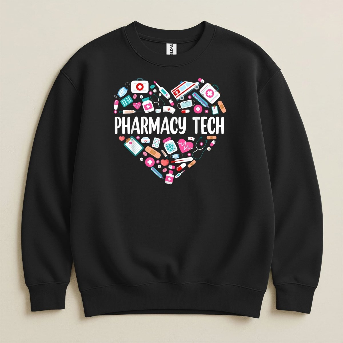 Pharmacy Tech Heart Sweatshirt & Hoodie - Adverse Reactions