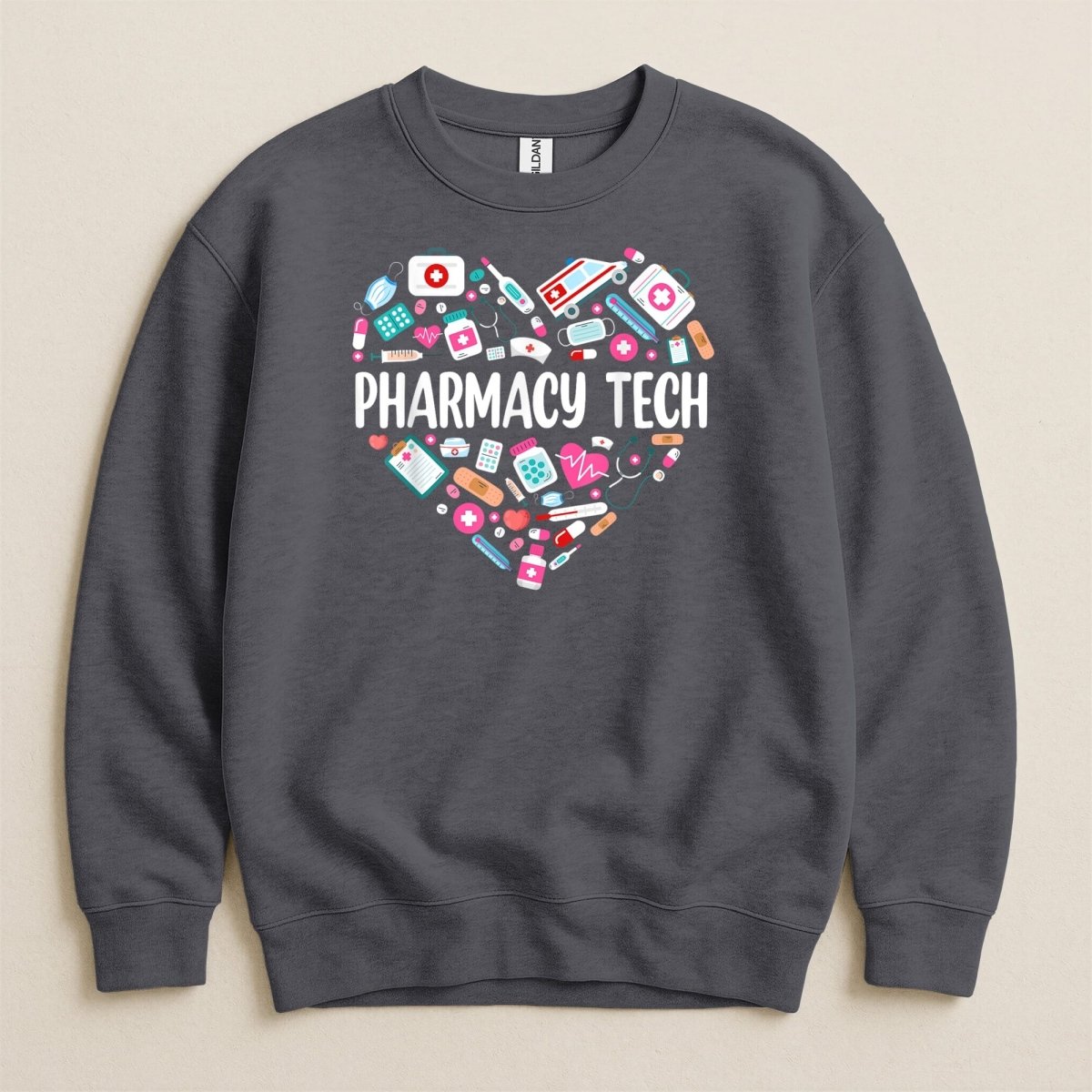 Pharmacy Tech Heart Sweatshirt & Hoodie - Adverse Reactions