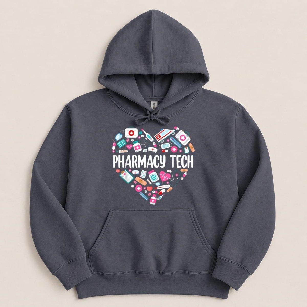 Pharmacy Tech Heart Sweatshirt & Hoodie - Adverse Reactions