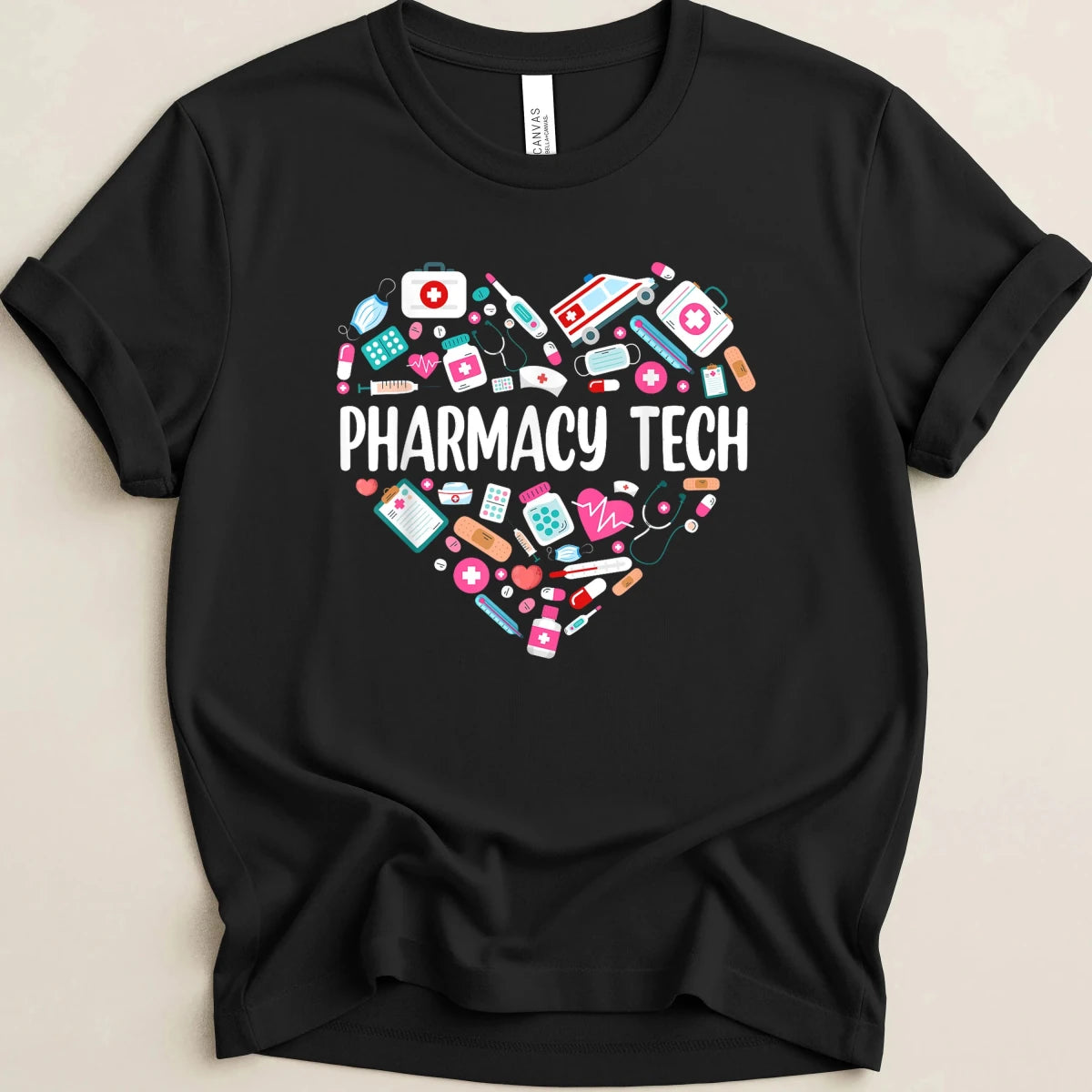 Pharmacy Tech Heart Tee - Adverse Reactions