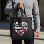 Pharmacy Tech Heart Tote Bag - Adverse Reactions