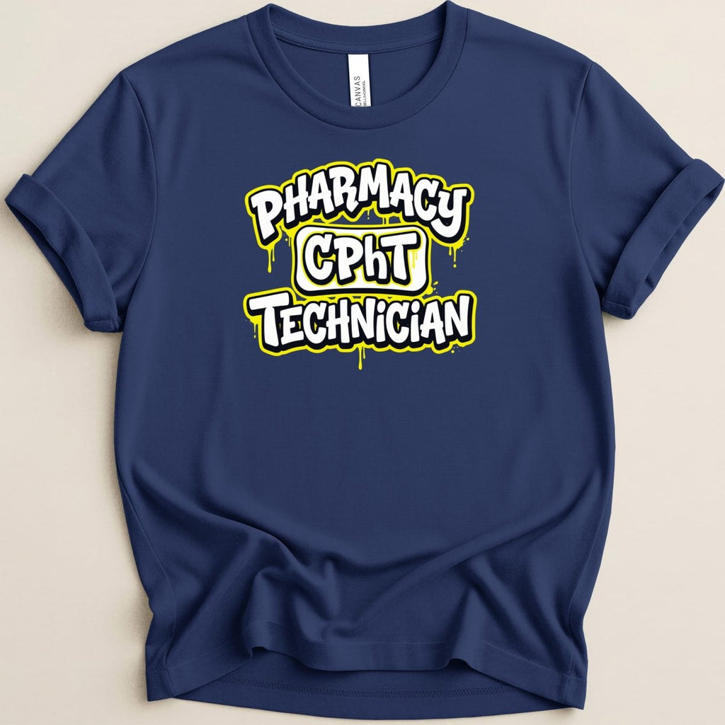Pharmacy Technician CPhT Graffiti Tee - Adverse Reactions