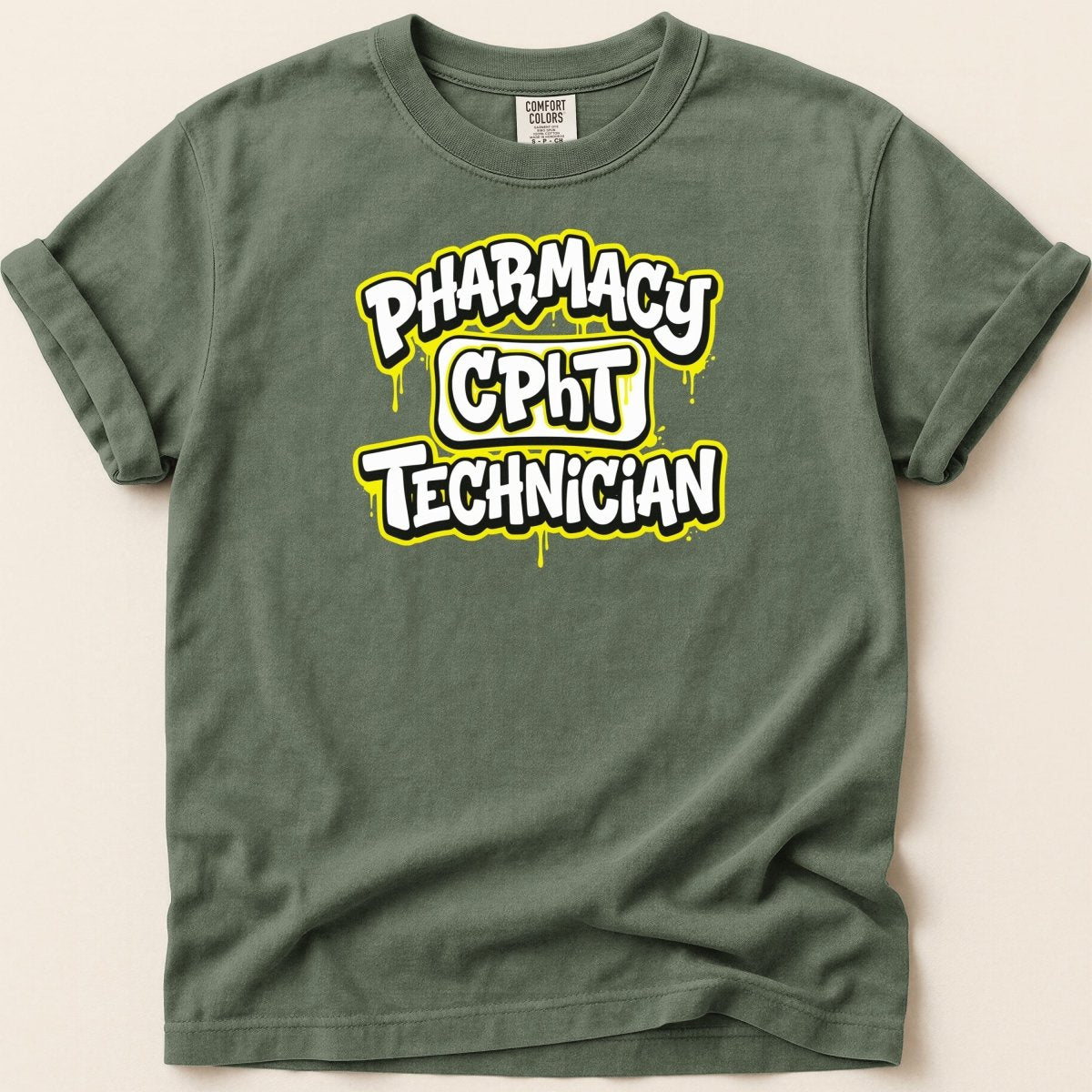Pharmacy Technician CPhT Graffiti Tee - Adverse Reactions