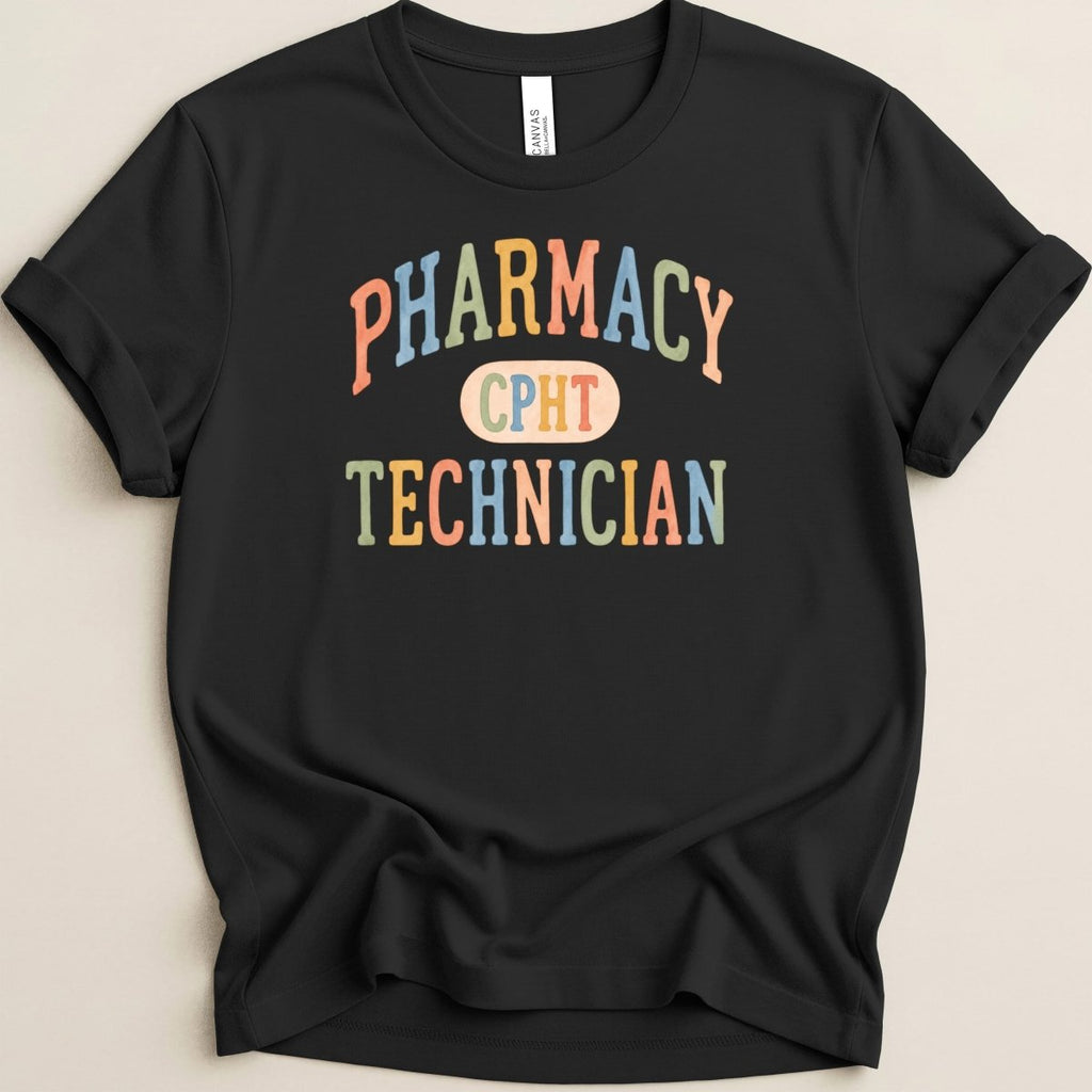 Pharmacy Technician CPhT Retro Color Tee - Adverse Reactions