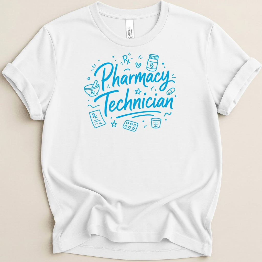 Pharmacy Technician Doodle Tee - Adverse Reactions