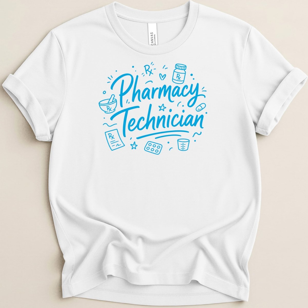 Pharmacy Technician Doodle Tee - Adverse Reactions