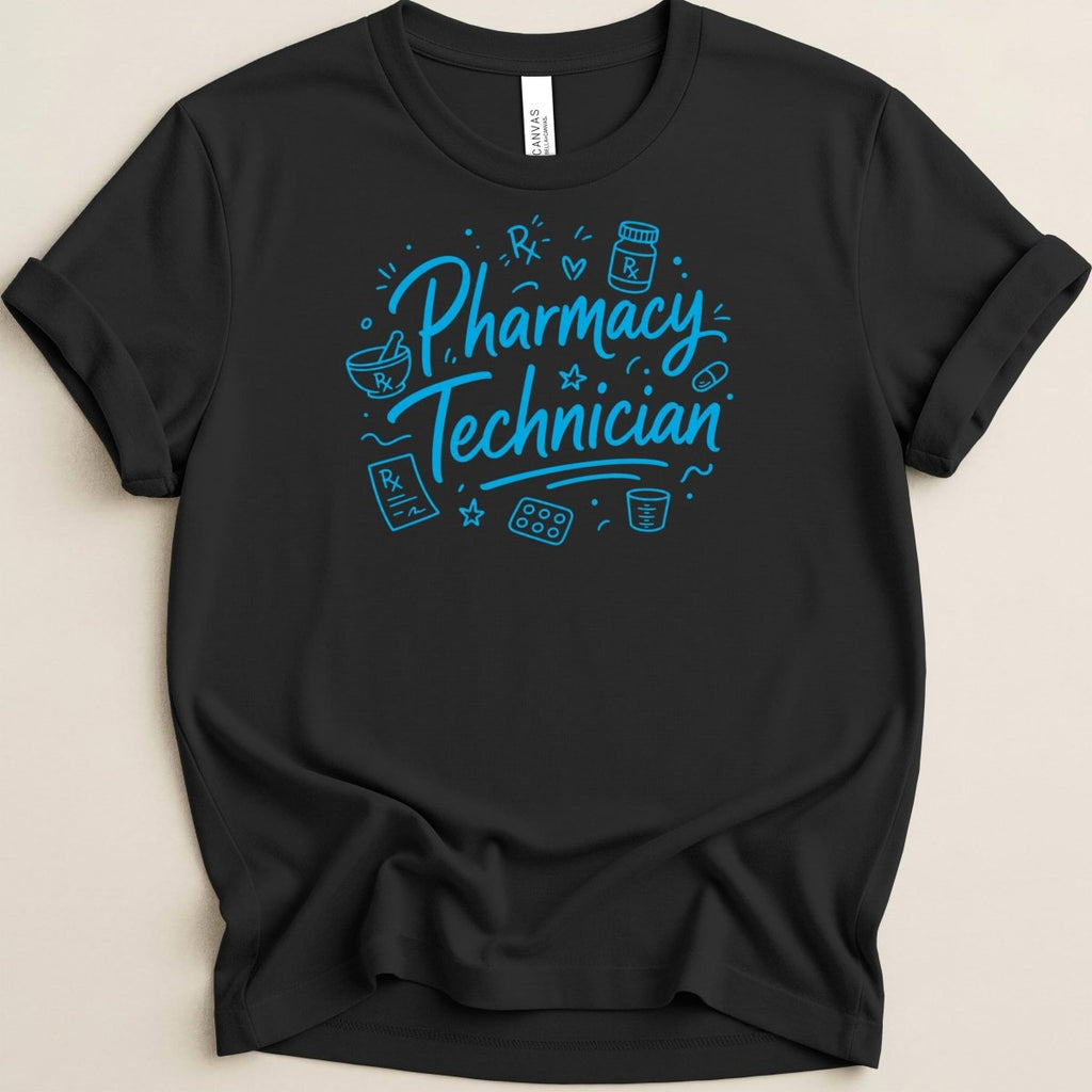 Pharmacy Technician Doodle Tee - Adverse Reactions