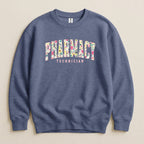 Pharmacy Technician Floral Sweatshirt & Hoodie - Adverse Reactions