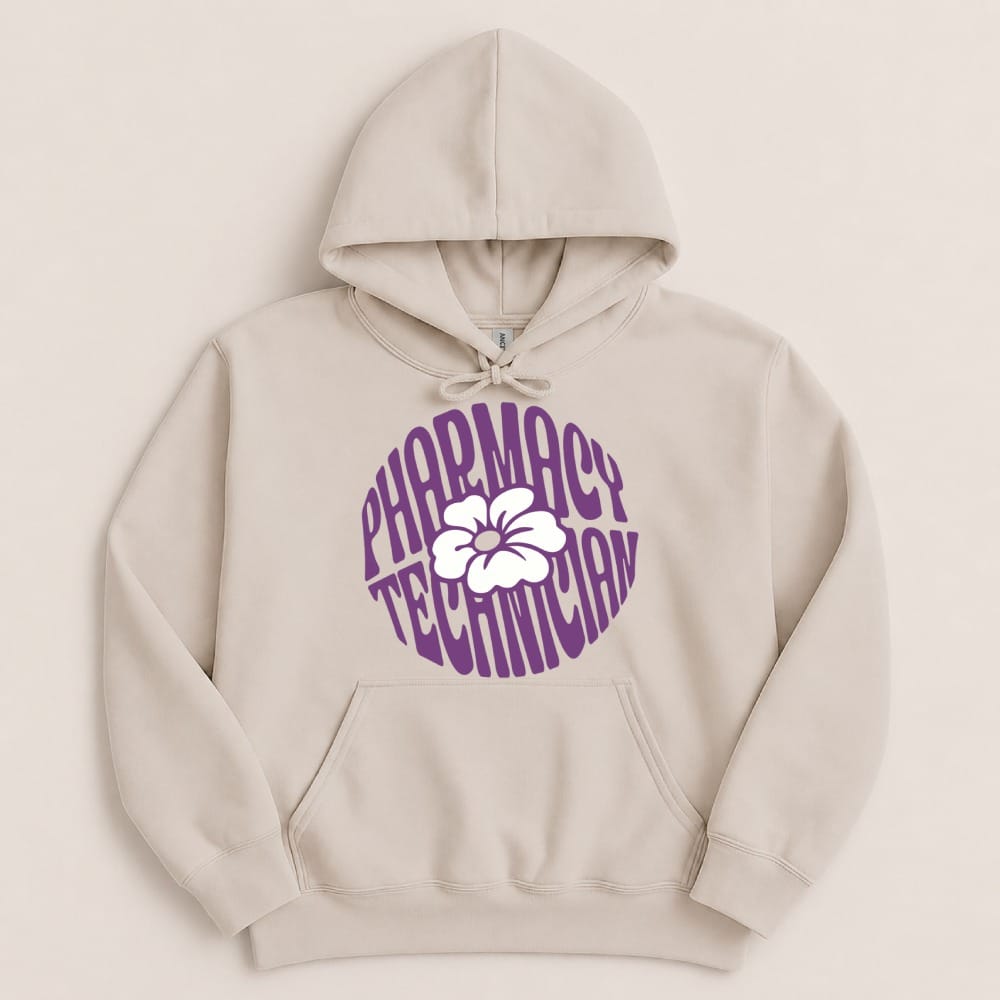 Pharmacy Technician Flower Sweatshirt & Hoodie - Adverse Reactions