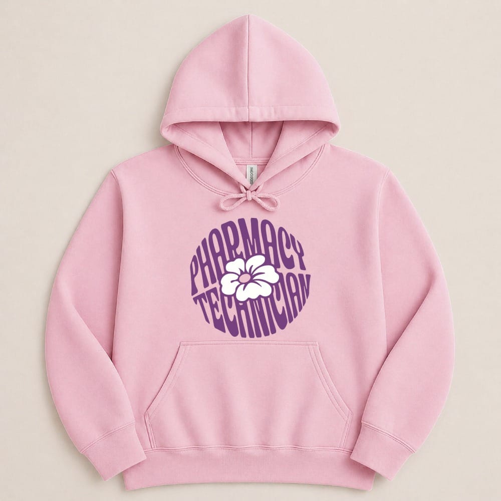 Pharmacy Technician Flower Sweatshirt & Hoodie - Adverse Reactions