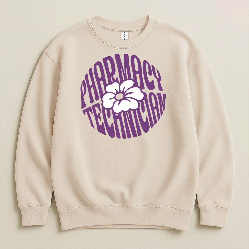 Pharmacy Technician Flower Sweatshirt & Hoodie - Adverse Reactions