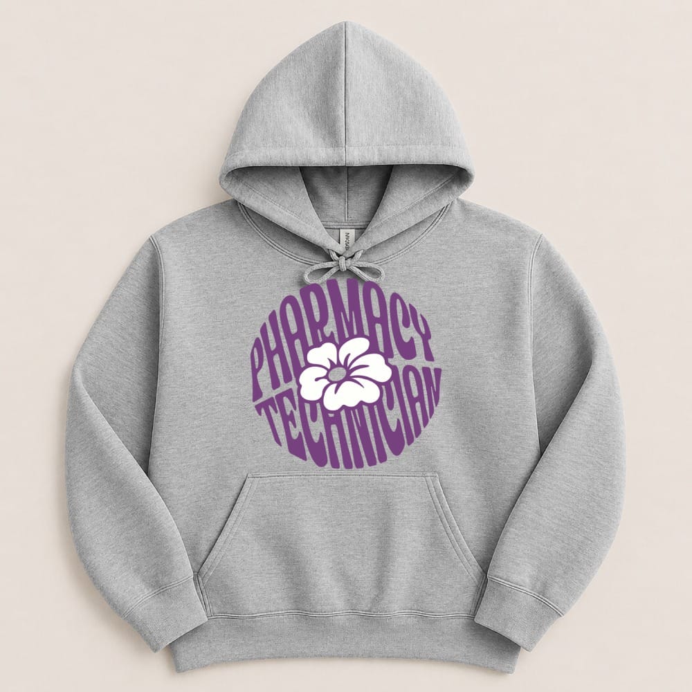 Pharmacy Technician Flower Sweatshirt & Hoodie - Adverse Reactions