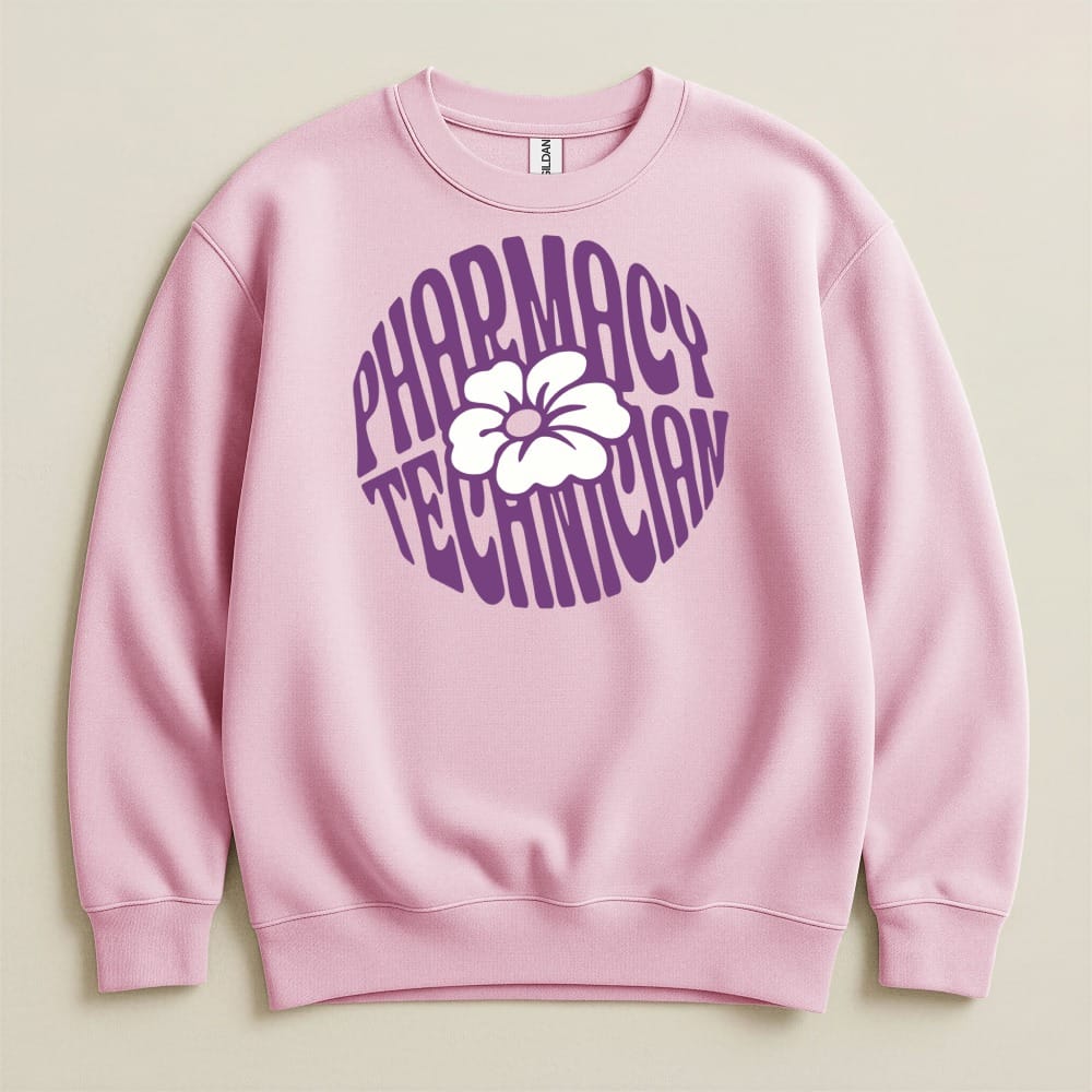 Pharmacy Technician Flower Sweatshirt & Hoodie - Adverse Reactions