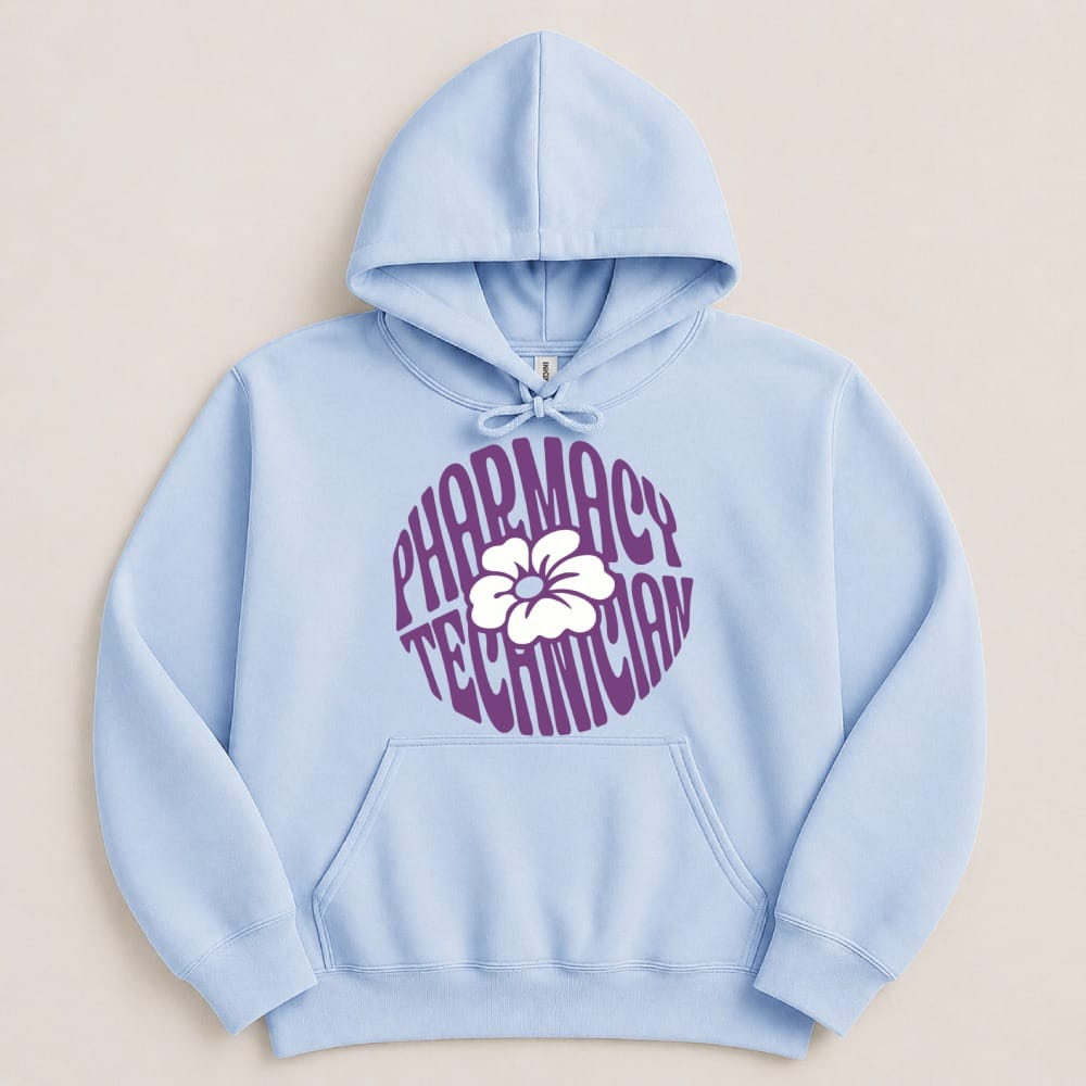 Pharmacy Technician Flower Sweatshirt & Hoodie - Adverse Reactions