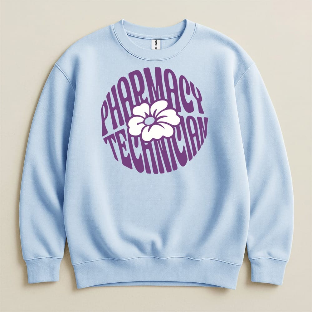 Pharmacy Technician Flower Sweatshirt & Hoodie - Adverse Reactions