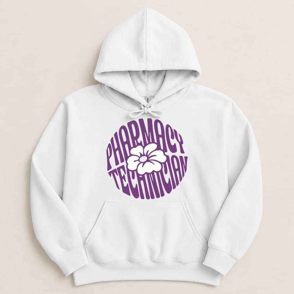 Pharmacy Technician Flower Sweatshirt & Hoodie - Adverse Reactions