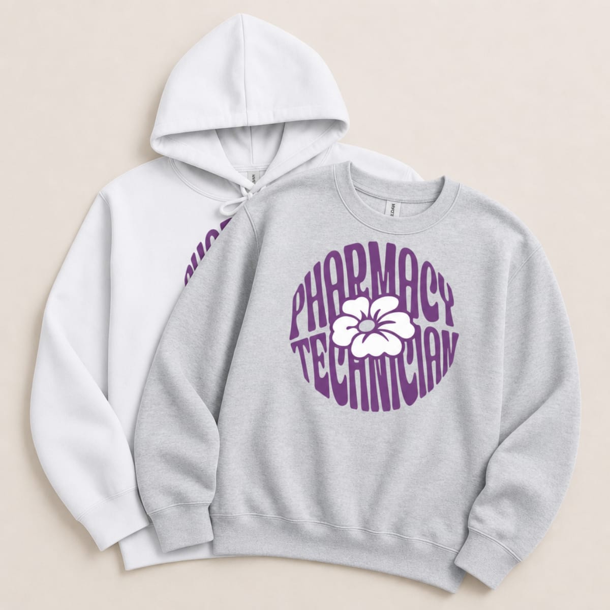 Pharmacy Technician Flower Sweatshirt & Hoodie - Adverse Reactions