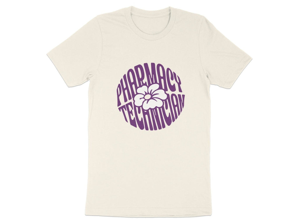 Pharmacy Technician Flower Tee - Adverse Reactions - Pharmacy Apparel for Pharmacists, Techs & Students