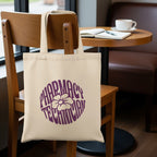 Pharmacy Technician Flower Tote Bag - Adverse Reactions - Pharmacy Apparel for Pharmacists, Techs & Students