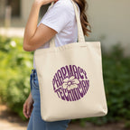 Pharmacy Technician Flower Tote Bag - Adverse Reactions - Pharmacy Apparel for Pharmacists, Techs & Students