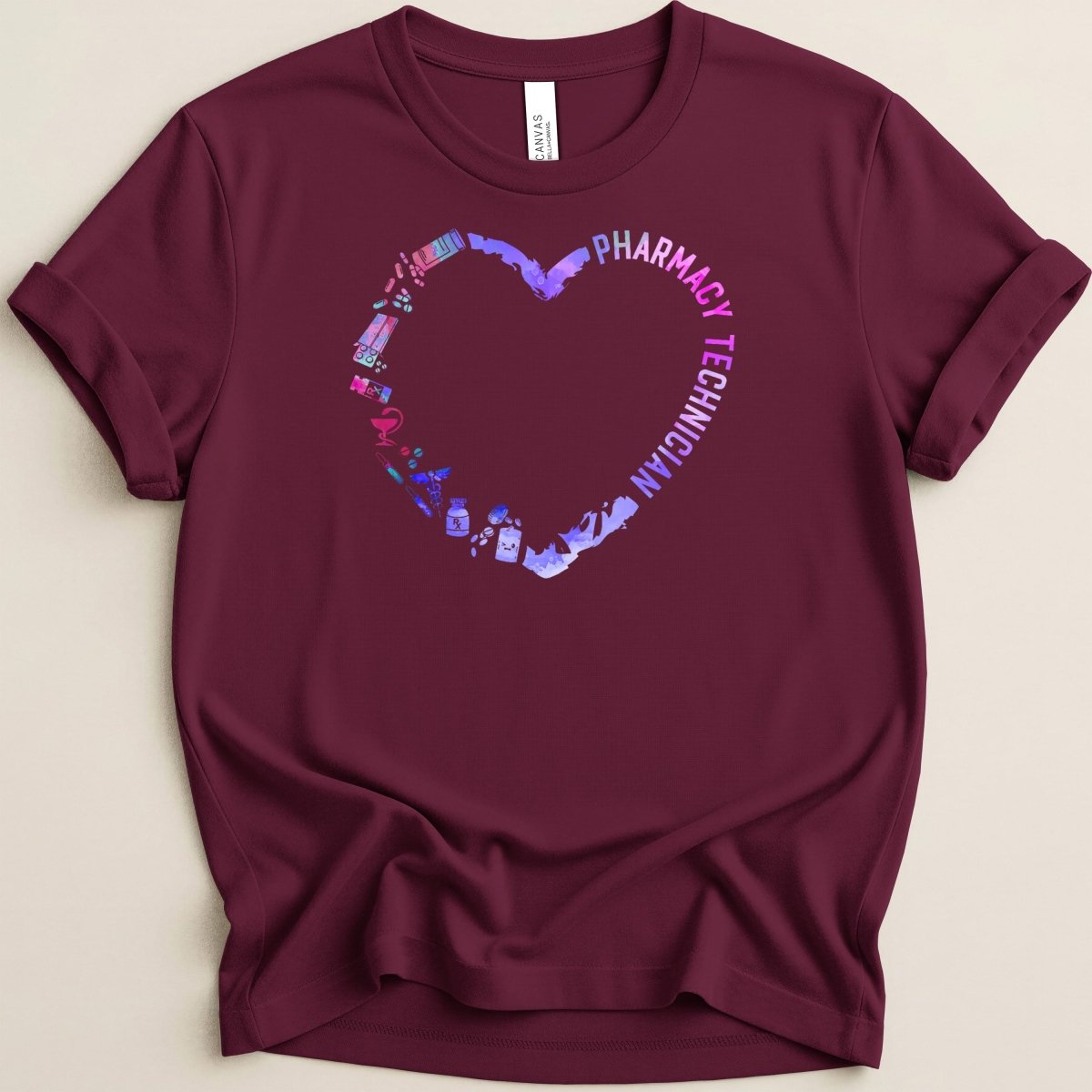 Pharmacy Technician Heart Tee - Adverse Reactions