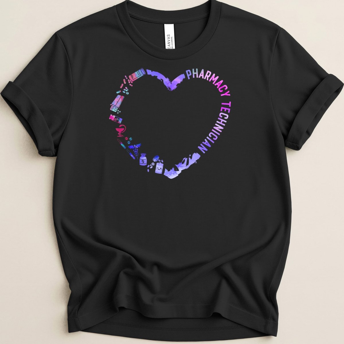 Pharmacy Technician Heart Tee - Adverse Reactions
