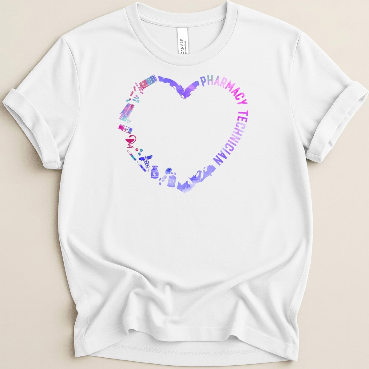 Pharmacy Technician Heart Tee - Adverse Reactions