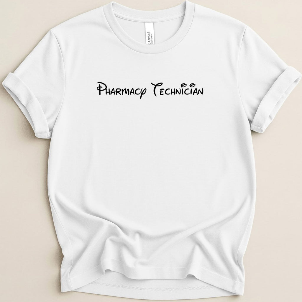Pharmacy Technician Mouse Font Tee - Adverse Reactions