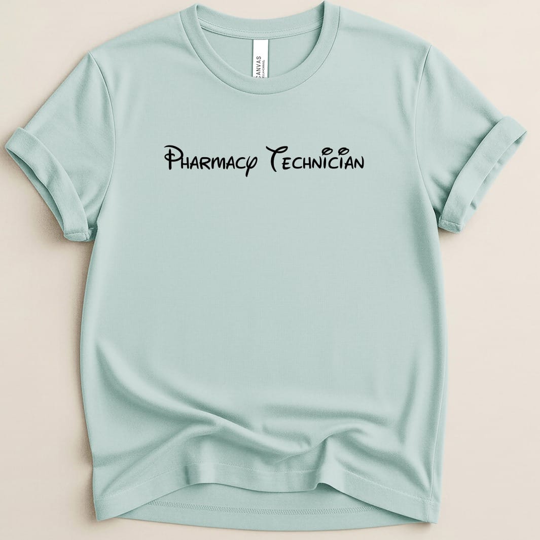 Pharmacy Technician Mouse Font Tee - Adverse Reactions