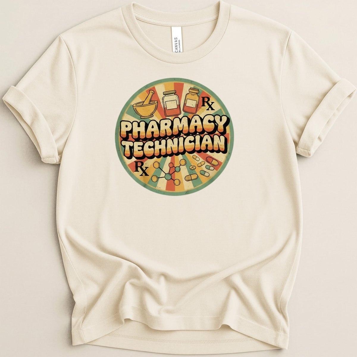 Pharmacy Technician Retro Style Tee - Adverse Reactions