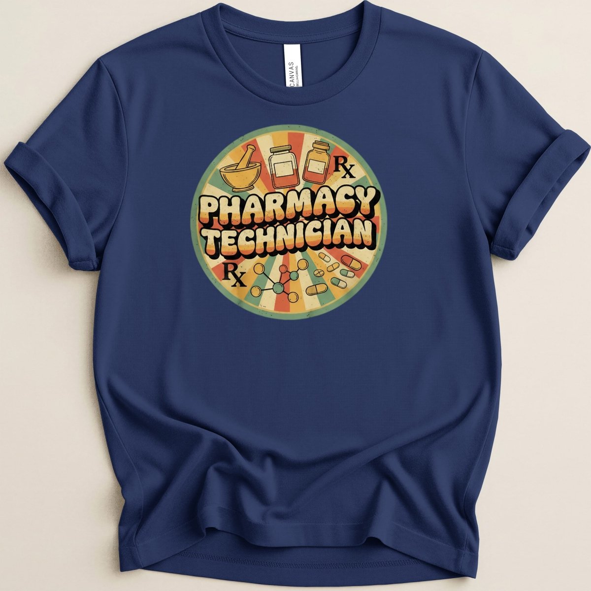 Pharmacy Technician Retro Style Tee - Adverse Reactions