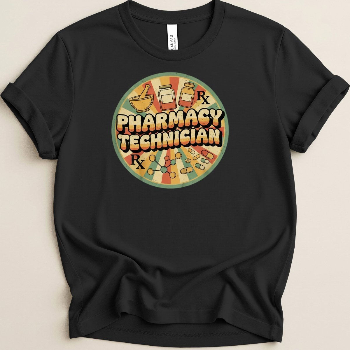 Pharmacy Technician Retro Style Tee - Adverse Reactions