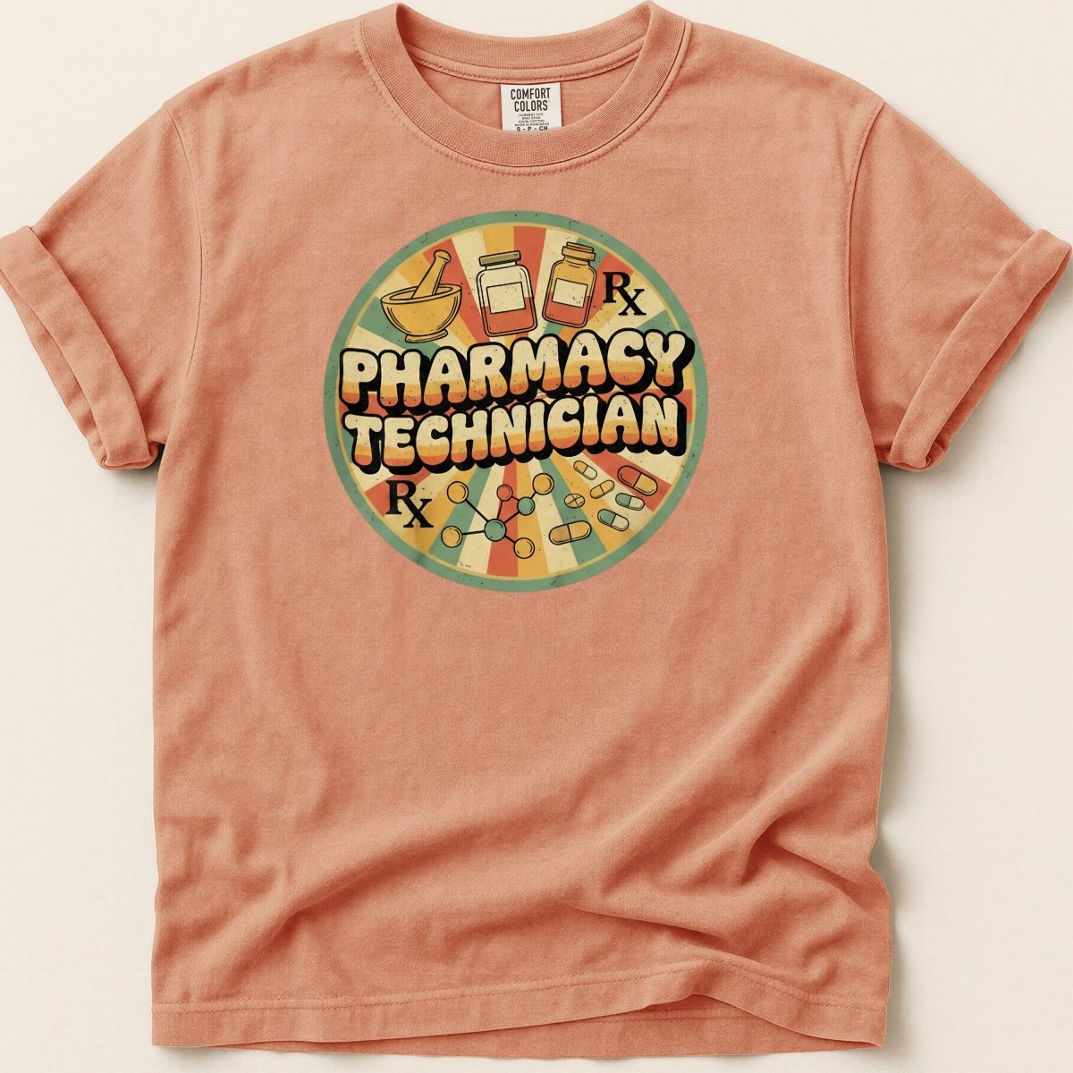 Pharmacy Technician Retro Style Tee - Adverse Reactions